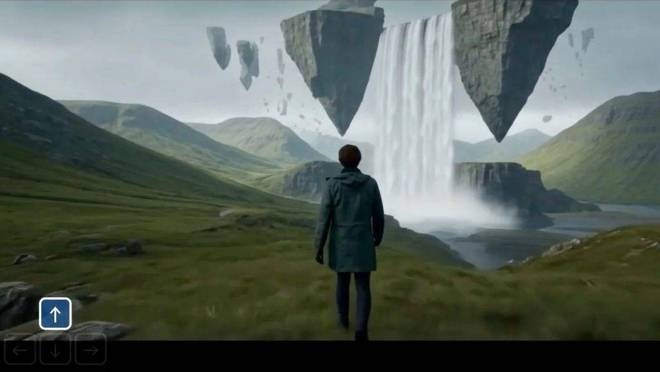 ▲ Genie 3 生成的游戏场景