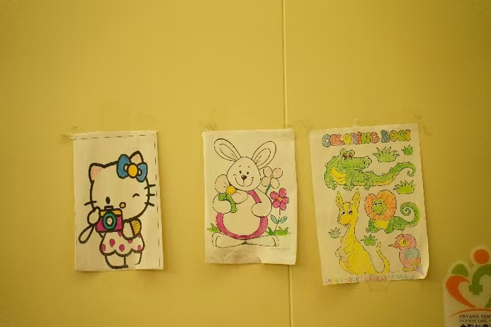 黄世华曾孙的画作（央广网发  王子蒿摄）