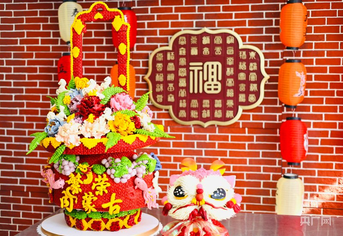 花馍作品（央广网记者  刘一晨  摄）