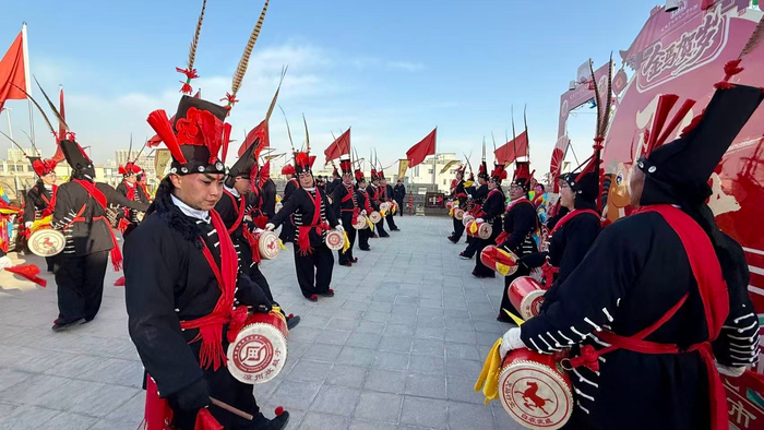 非遗项目展演（武威市融媒体中心供图）