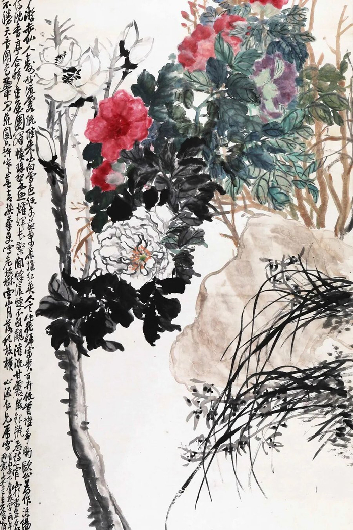 吴昌硕《玉堂春韵图》。图源：中华艺术宫公众号