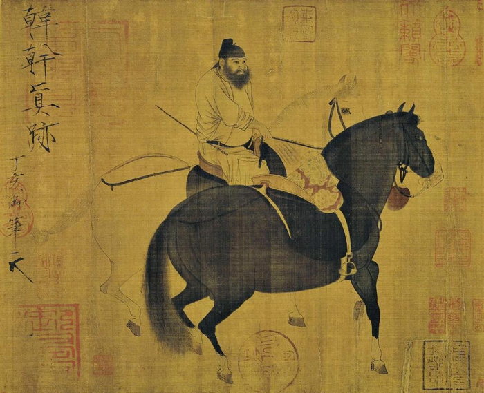 韩干《牧马图》（局部）