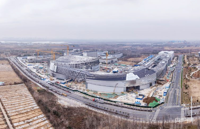 合肥未来大科学城，正在建设中的紧凑型聚变能实验装置（央广网记者  徐秋韵摄）