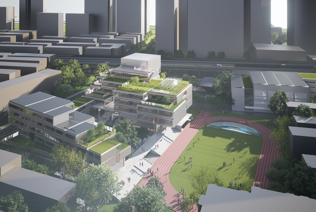 同济大学科技中学改扩建工程项目效果图。采访对象供图