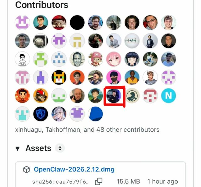 在 OpenClaw 的最新版本中，天润已经跻身项目贡献者前 30 名｜图片来源：天润