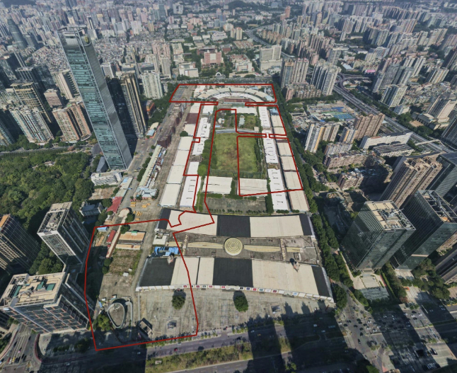 马场地块俯瞰图 图片来源：广州公共资源交易中心