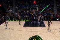 去你的篮球梦！锡安篮下飞天大帽 球直接飞到看台