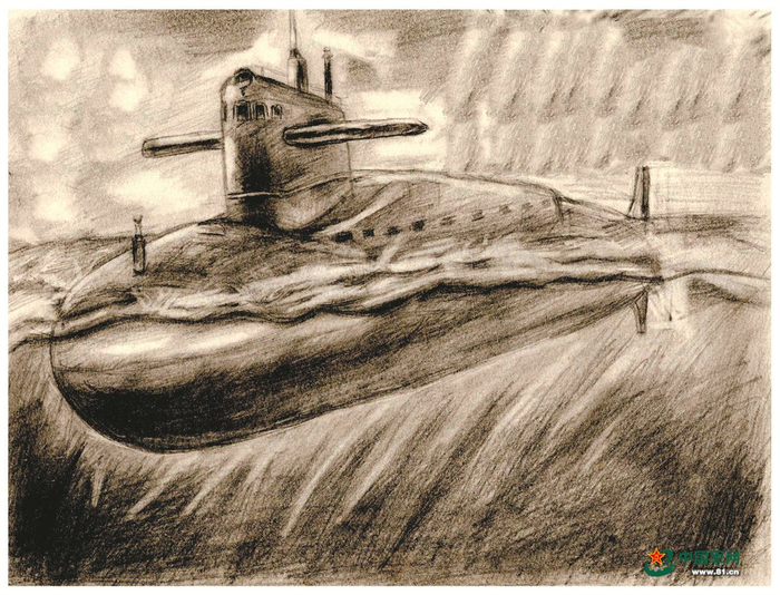 　　二级上士石建训的素描作品。制图：白季平