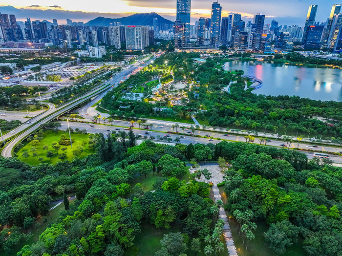城市绿化景观 图源：图虫创意
