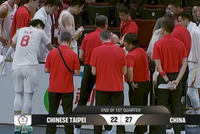 双方手感都好！中国男篮首节战罢27-22领先中国台北