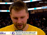27岁生日！东契奇赛季第34场至少25+5+5 湖人队史单赛季并列第三
