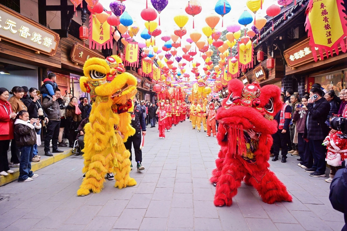 资中“状元贺春”巡游活动（内江市融媒体中心供图）