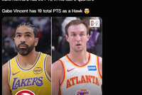 文森特加盟老鹰8场共拿19分 肯纳德过去5节比赛就拿了20分😅