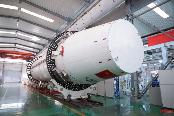 ▲星际荣耀在大兴的运载火箭研制生产基地内景
