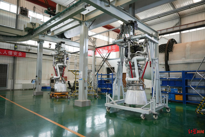 ▲星际荣耀在大兴的运载火箭研制生产基地内景