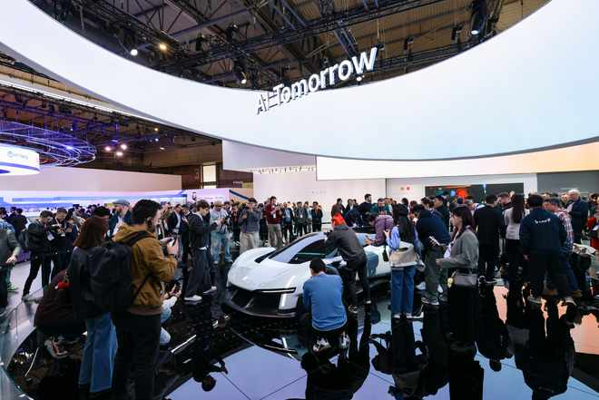  小米MWC2026展台现场 图片来源：小米