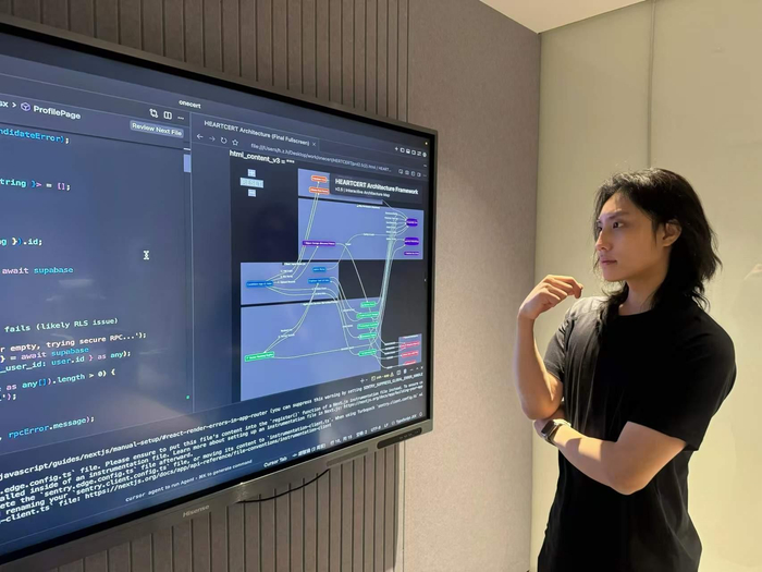 武汉归心科技有限公司创始人罗宗奕介绍创业蓝图。来源：中国光谷