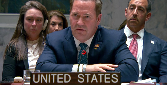 　美国常驻联合国代表华尔兹。 视频截图