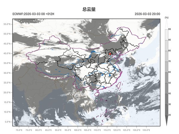 △图中白色区域为云。