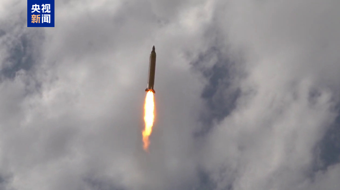 △伊朗公布的“真实承诺-4”行动第14轮攻击画面