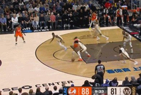 5个失误了！加兰单打再被抢断 勇士连续反击迅速迫近比分