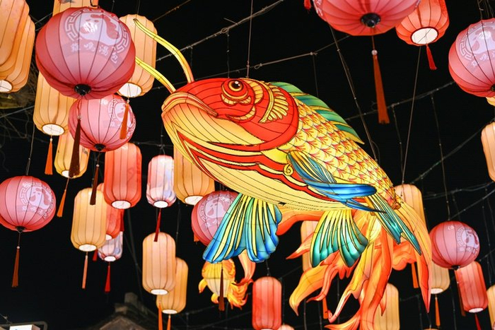 秦淮灯会已有上千年的历史  视觉中国 供图