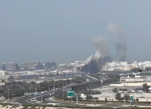 △阿联酋日前遭袭画面