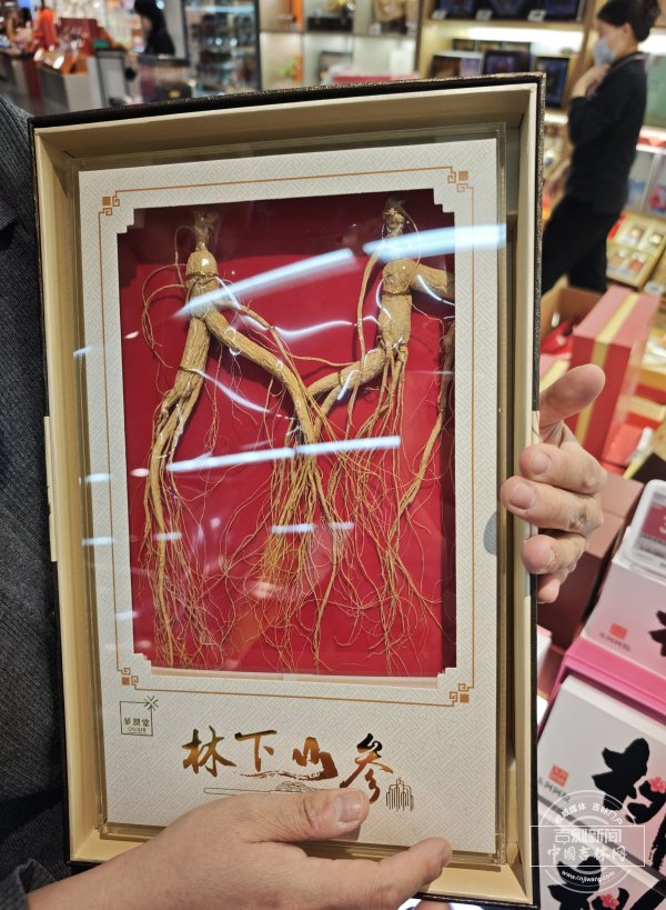 （图为北京超市里的吉林人参）