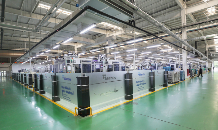 苏州高新区万都汽车零部件生产线