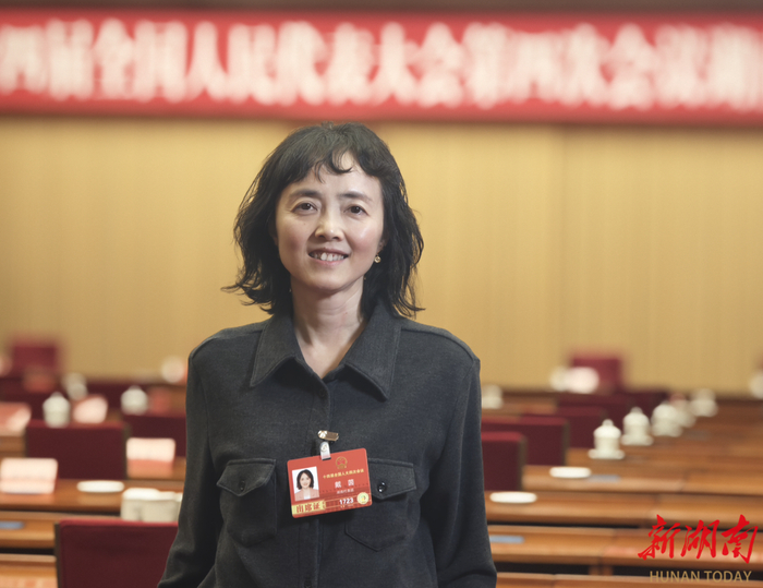 ​戴茵代表。 湖南日报全媒体记者 唐俊 摄