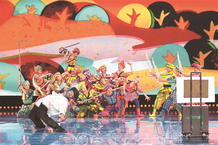 贵州“村晚”的精彩表演。（受访者供图）