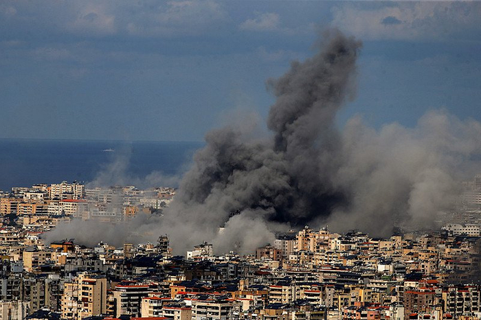 △當(dāng)?shù)貢r(shí)間3月4日，黎巴嫩貝魯特遭以色列襲擊