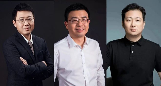 ▲张潼、俞栋、刘威，图源：腾讯
