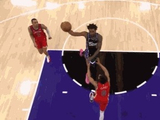 空中漫步！蒙克反击一条龙潇洒大回环上篮得分