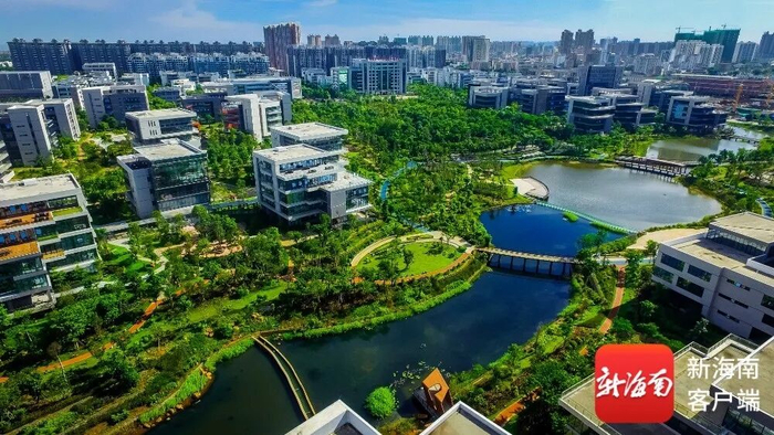 海南生态软件园航拍。澄迈县委宣传部供图