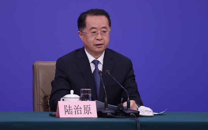 民政部部长陆治原。新京报记者 李木易 摄