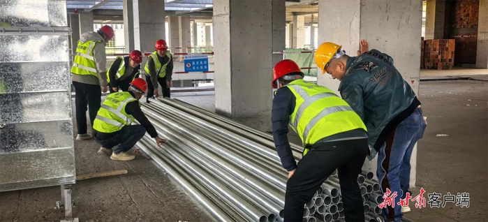 新区项目施工现场。新甘肃·甘肃日报记者 魏晓倩摄