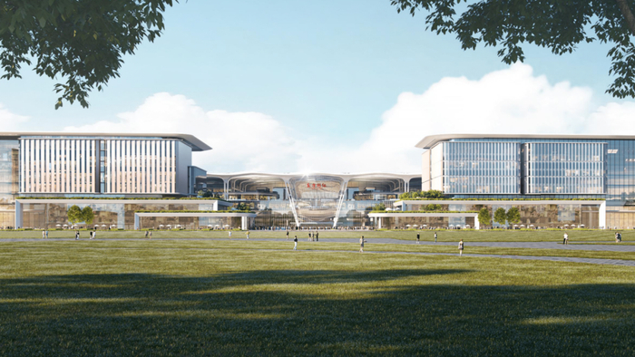 东方枢纽上海东站效果图