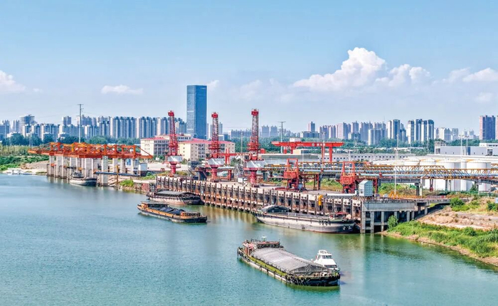  漯河港航道（资料照片）。焦海洋摄