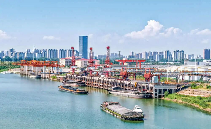 漯河港航道（资料照片）。焦海洋摄