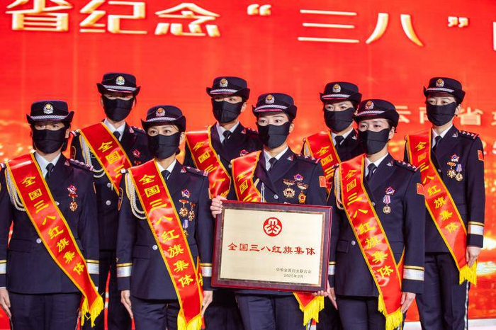 女子侦查组2025年荣获“全国三八红旗集体”称号。资料图