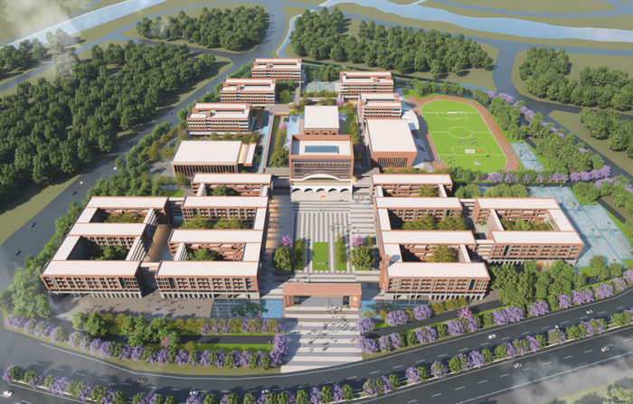 佛山市高级中学新校区项目效果图。