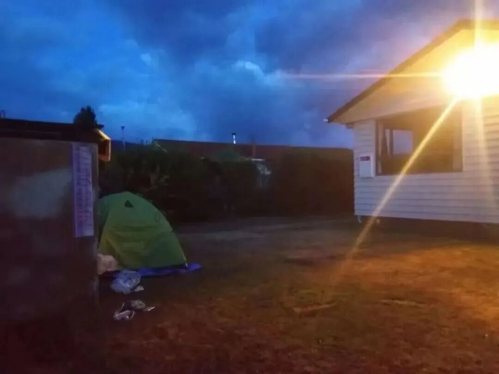 李冬菊驻扎的帐篷