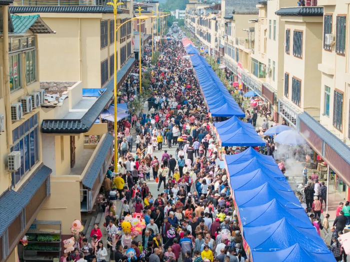 周陂镇第五届美食节活动现场