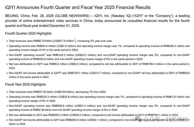 图源：爱奇艺财报