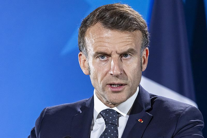 △法国总统马克龙（资料图）