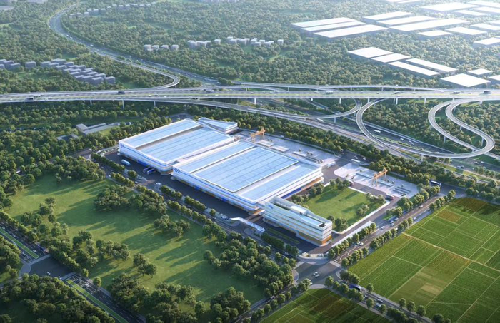 南方电网电力物资绿智循环利用广东基地项目效果图。