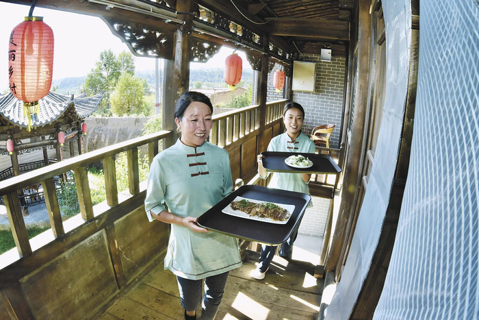 特色农家乐，敲开乡村振兴“致富门”。本版图片除署名外由本报记者 李娜 魏雅琪 摄