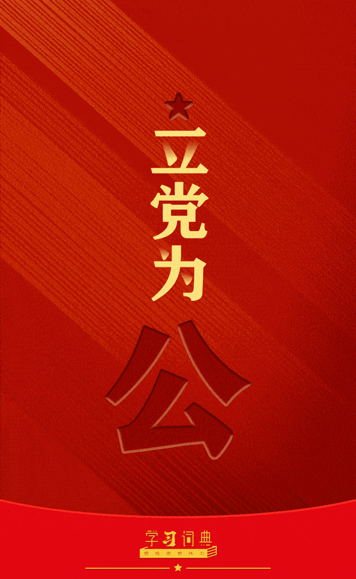 学习词典·树立和践行正确政绩观 | 立党为公