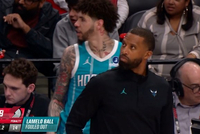 毕业了！拉梅洛·鲍尔被吹防守犯规 个人累计6犯离场